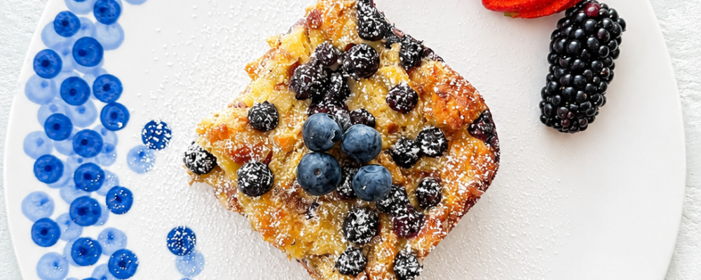 One of our breakfast options, Blueberry Bramble